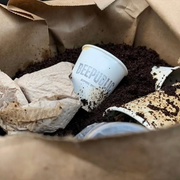 Repurposing and using coffee grounds/organic materials to create products